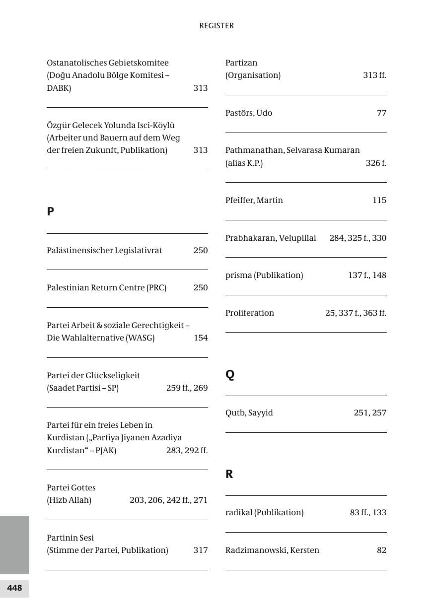 Seite 448 des Verfassungsschutzbericht 2010 Bund