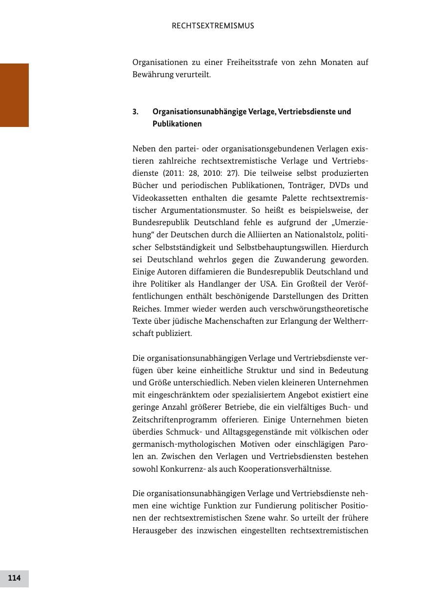 Seite 113 des Verfassungsschutzbericht 2011 Bund