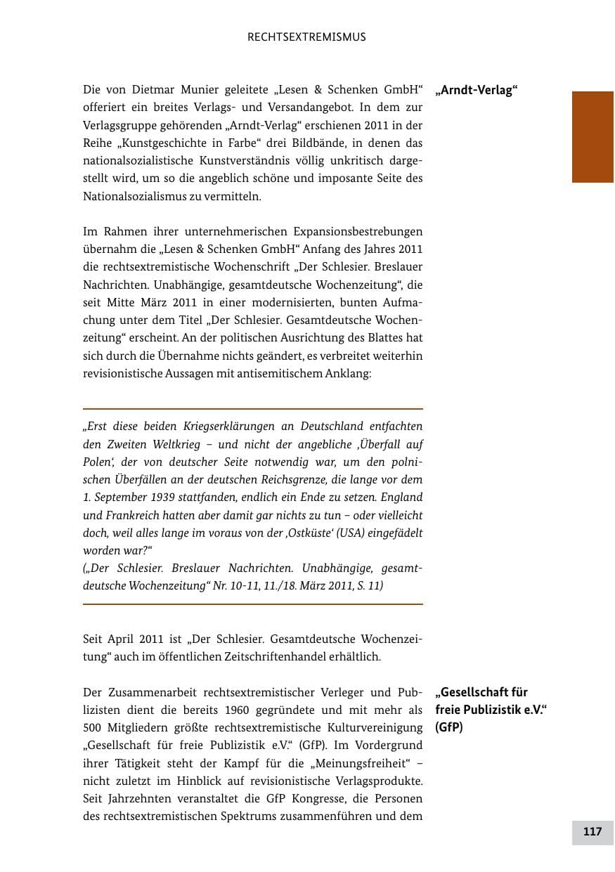 Seite 116 des Verfassungsschutzbericht 2011 Bund
