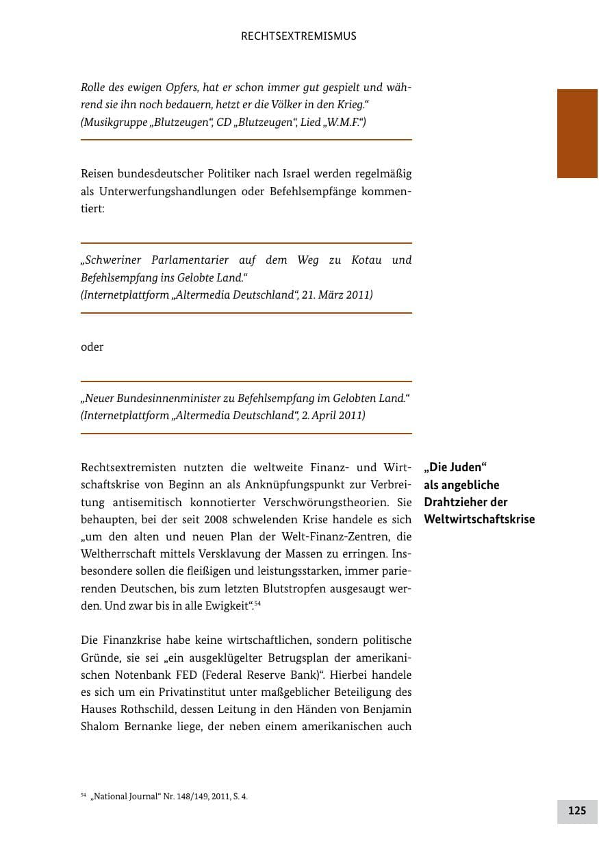 Seite 124 des Verfassungsschutzbericht 2011 Bund