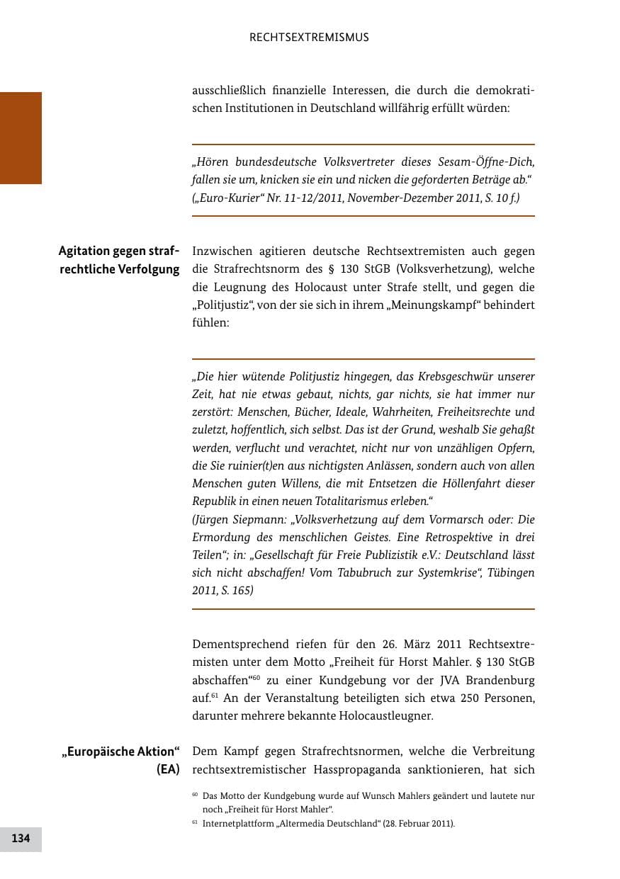 Seite 133 des Verfassungsschutzbericht 2011 Bund
