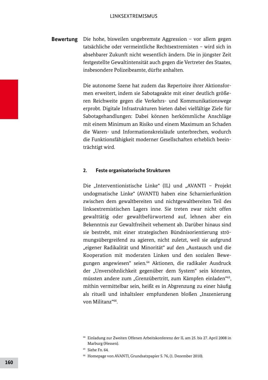 Seite 159 des Verfassungsschutzbericht 2011 Bund