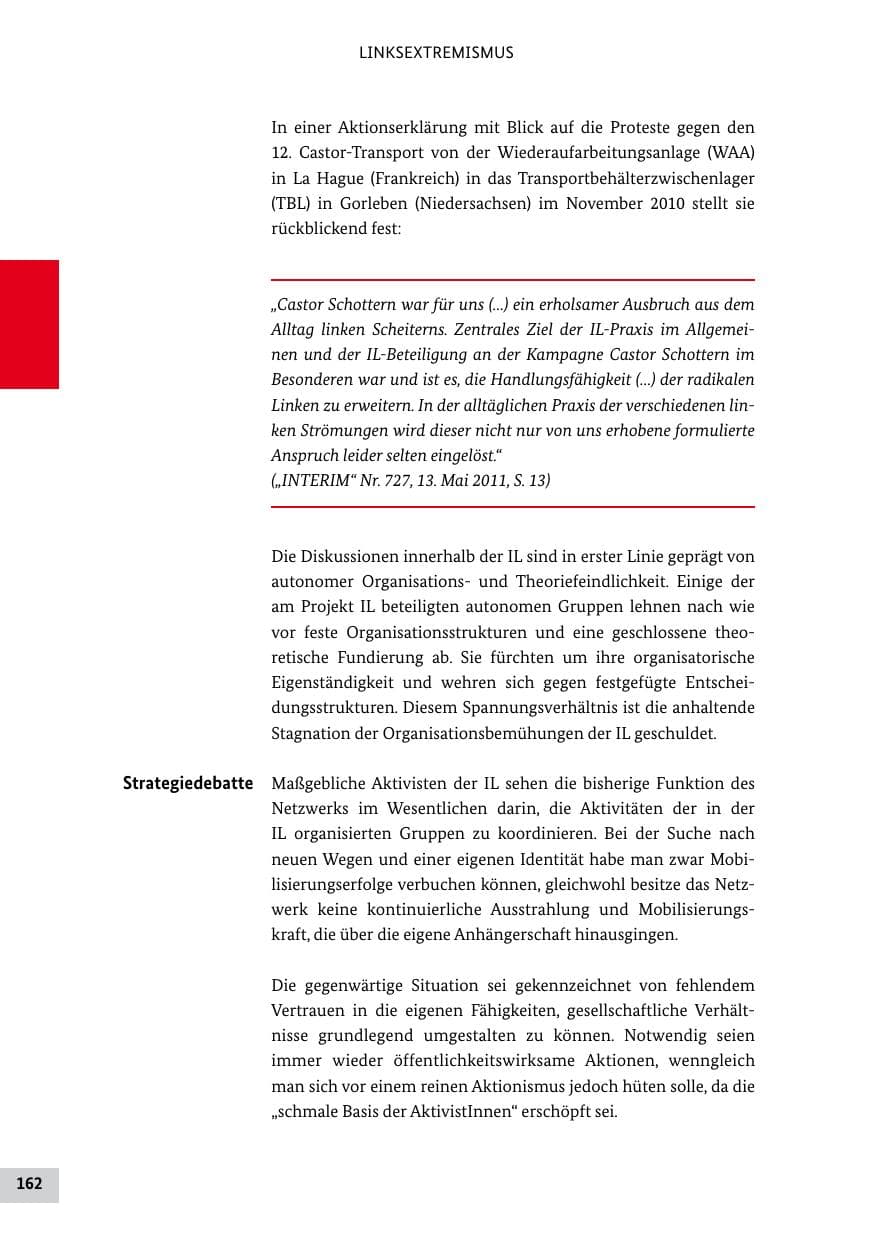 Seite 161 des Verfassungsschutzbericht 2011 Bund