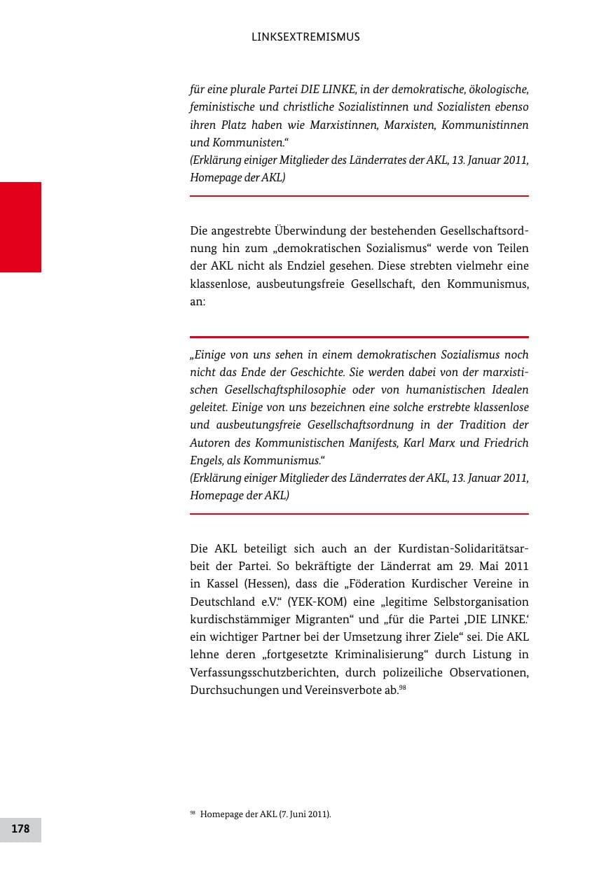 Seite 177 des Verfassungsschutzbericht 2011 Bund