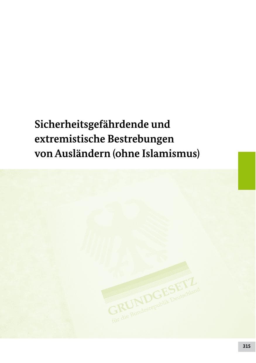 Seite 314 des Verfassungsschutzbericht 2011 Bund