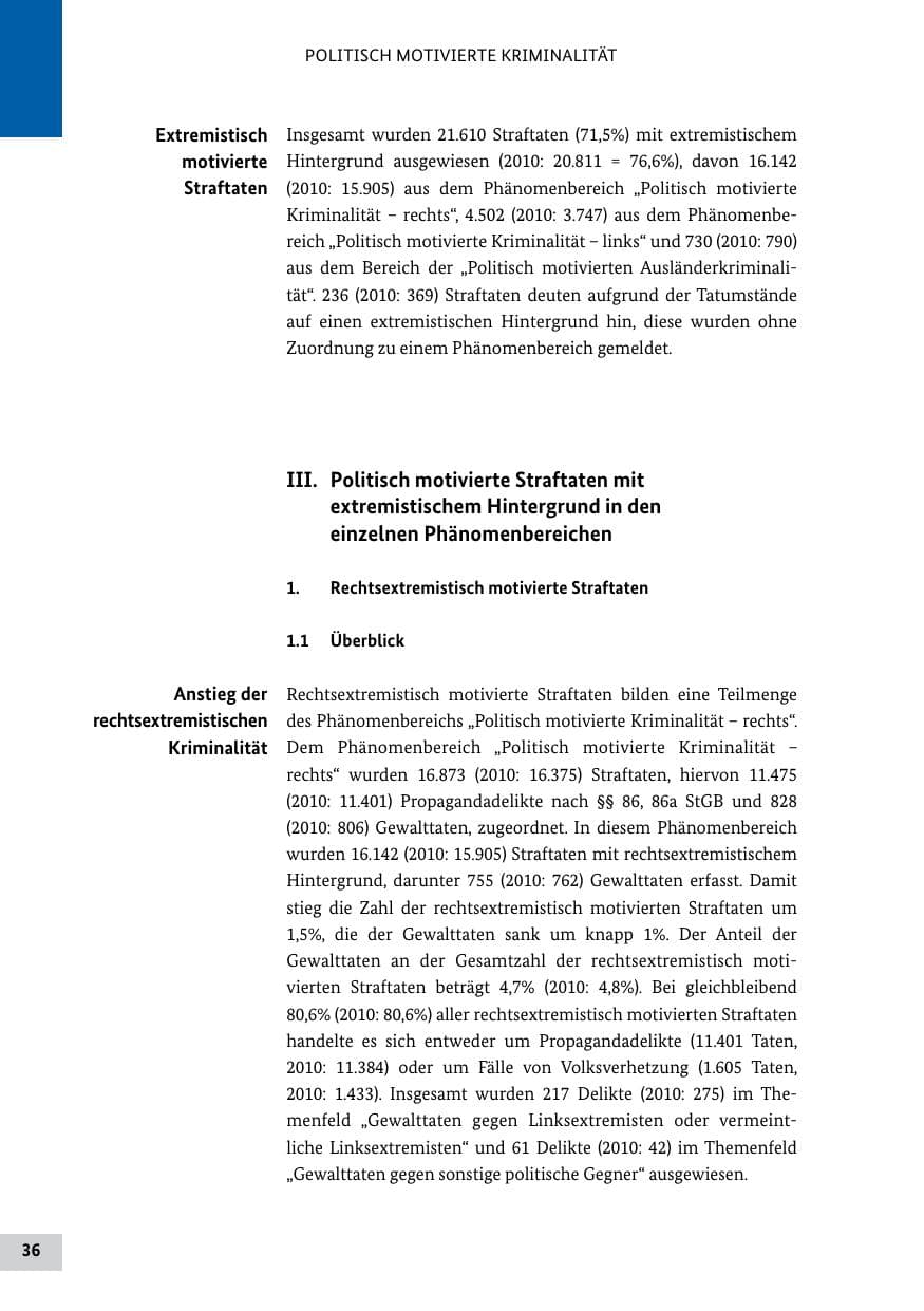 Seite 35 des Verfassungsschutzbericht 2011 Bund