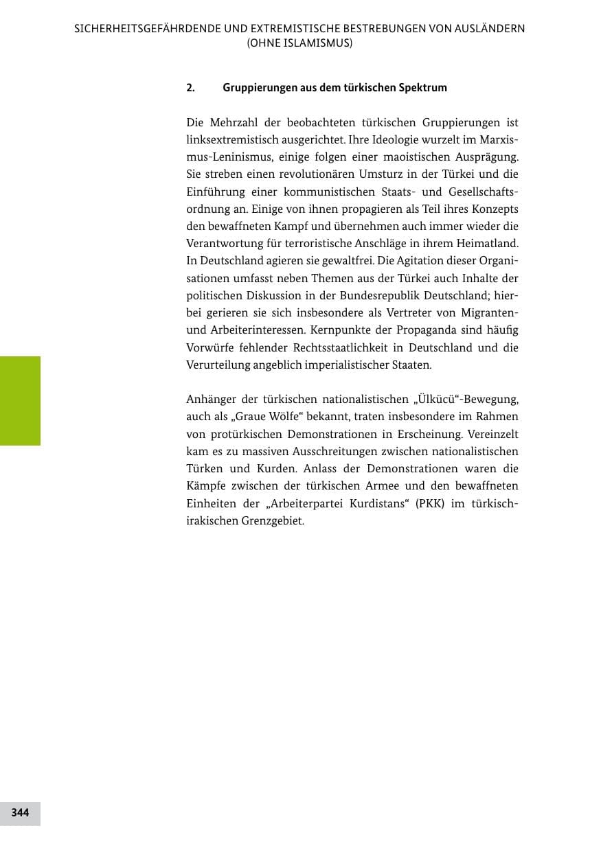 Seite 343 des Verfassungsschutzbericht 2011 Bund