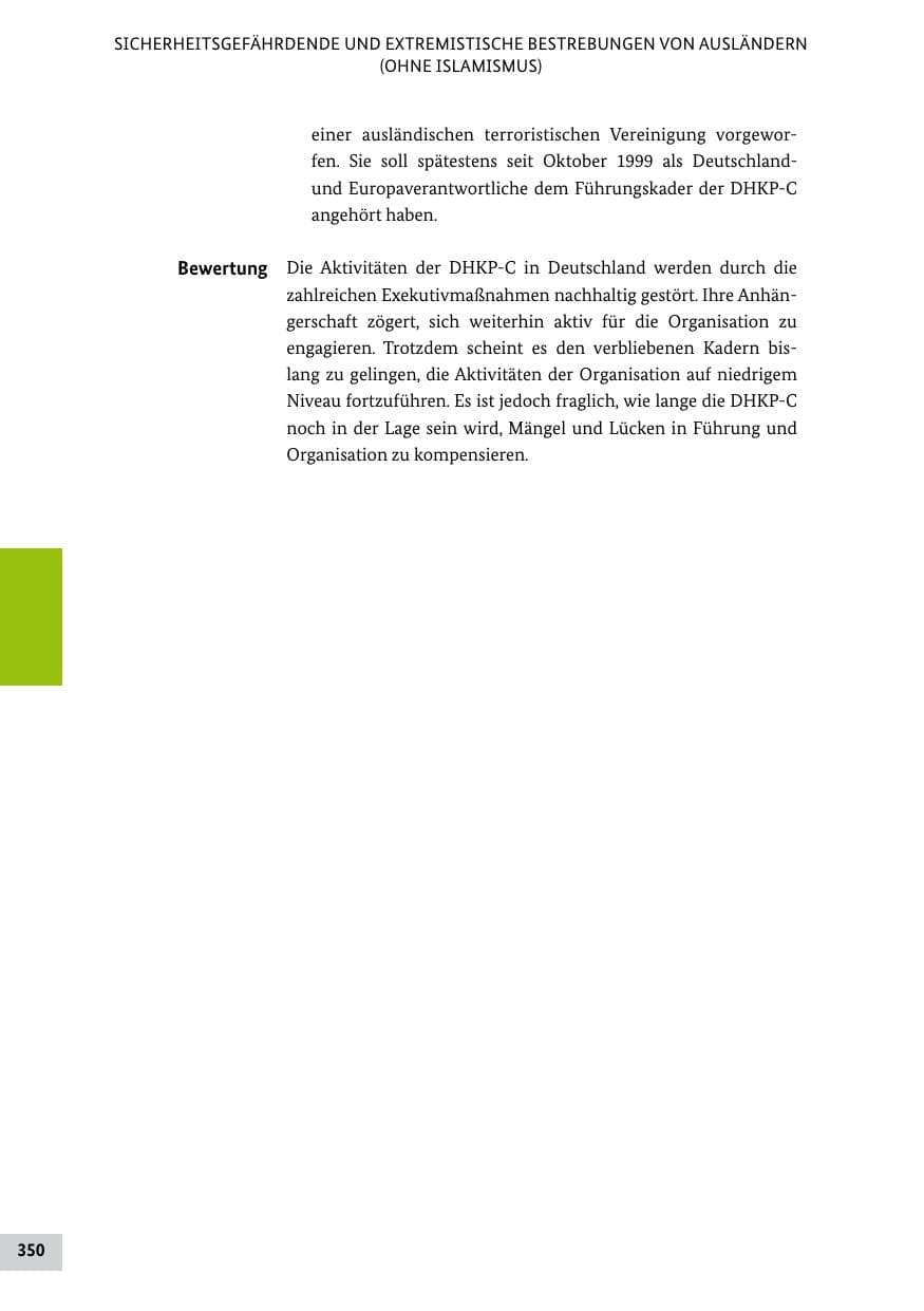 Seite 349 des Verfassungsschutzbericht 2011 Bund