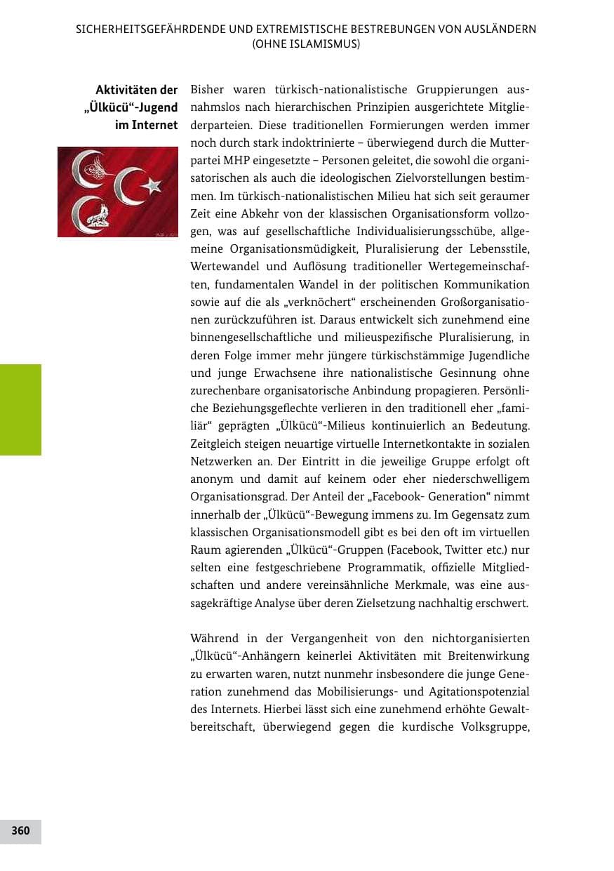 Seite 359 des Verfassungsschutzbericht 2011 Bund