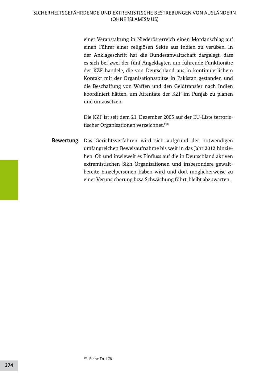 Seite 373 des Verfassungsschutzbericht 2011 Bund