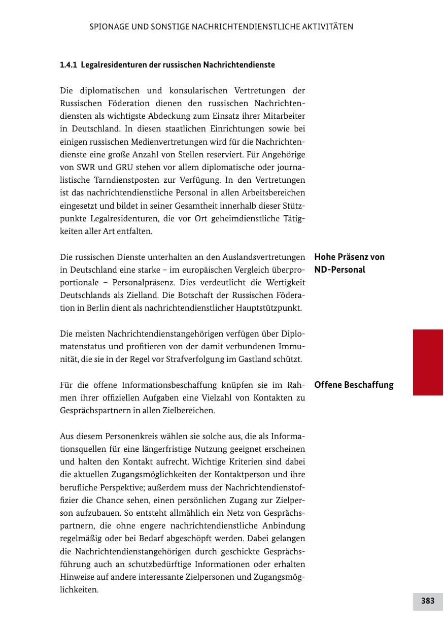 Seite 382 des Verfassungsschutzbericht 2011 Bund