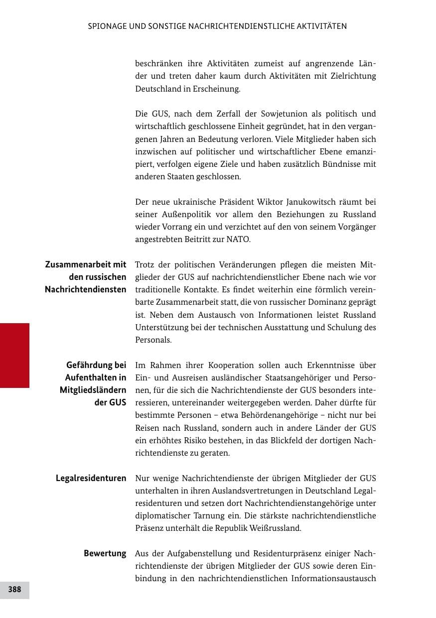 Seite 387 des Verfassungsschutzbericht 2011 Bund