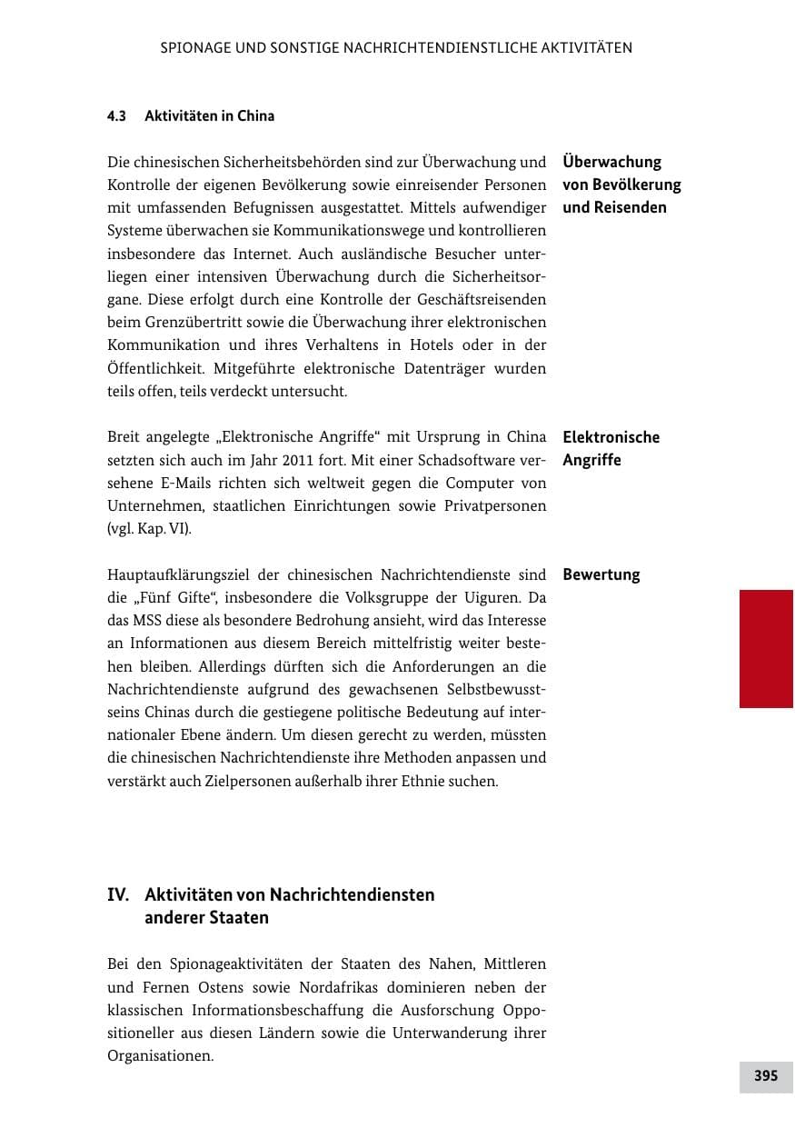 Seite 394 des Verfassungsschutzbericht 2011 Bund