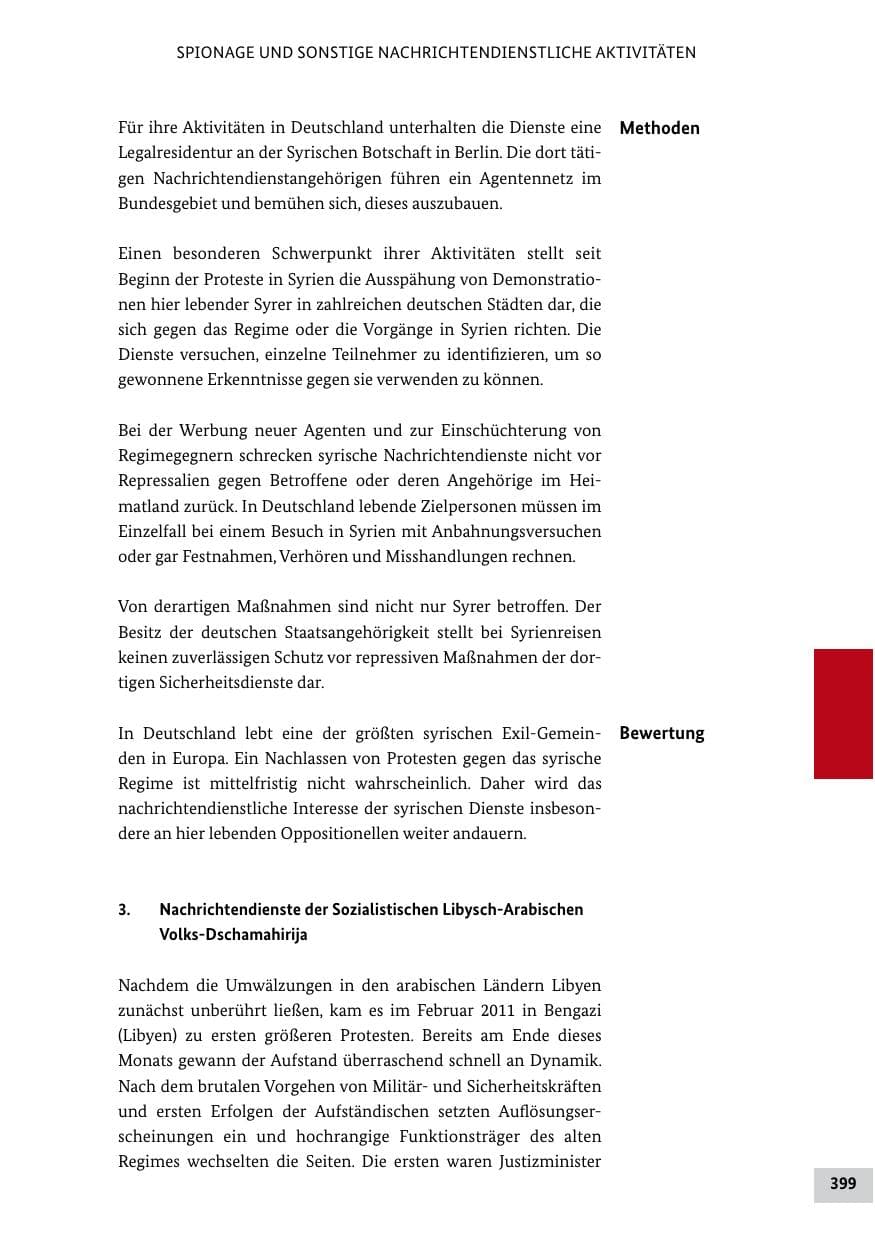 Seite 398 des Verfassungsschutzbericht 2011 Bund
