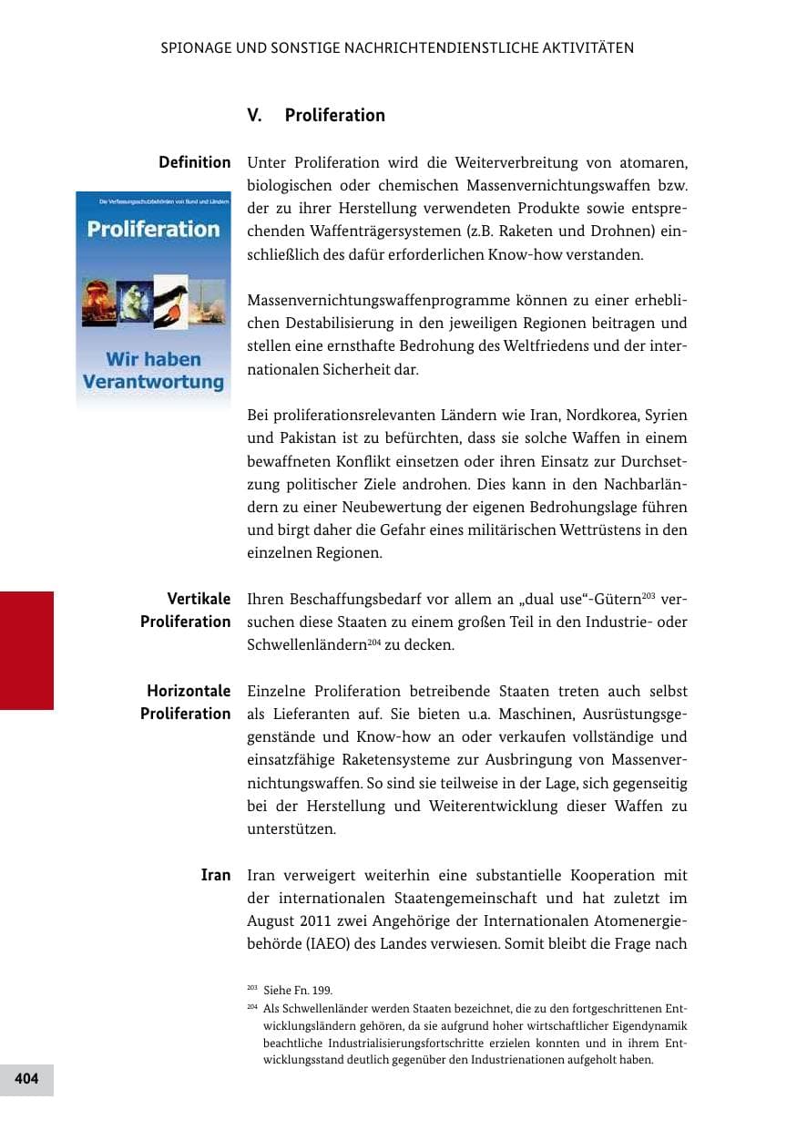 Seite 403 des Verfassungsschutzbericht 2011 Bund