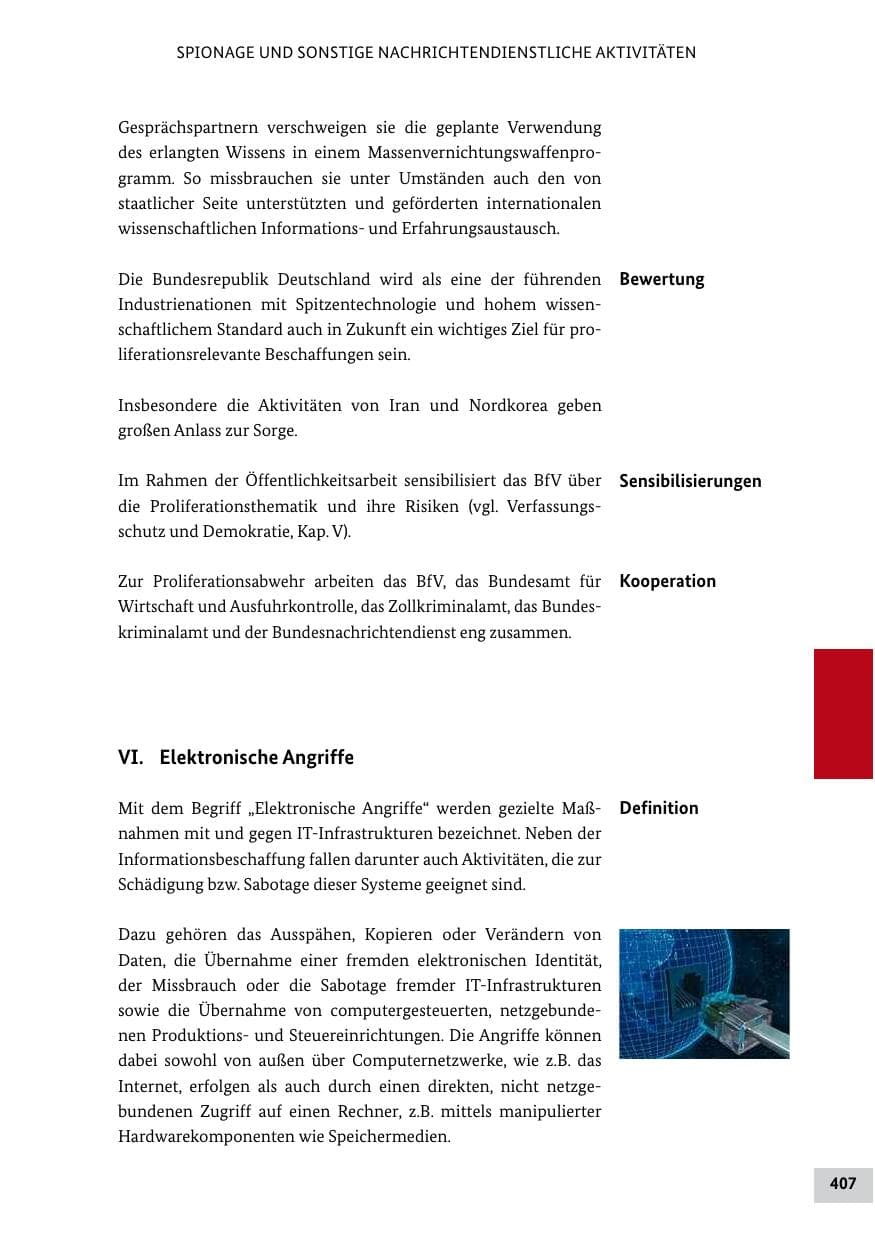 Seite 406 des Verfassungsschutzbericht 2011 Bund