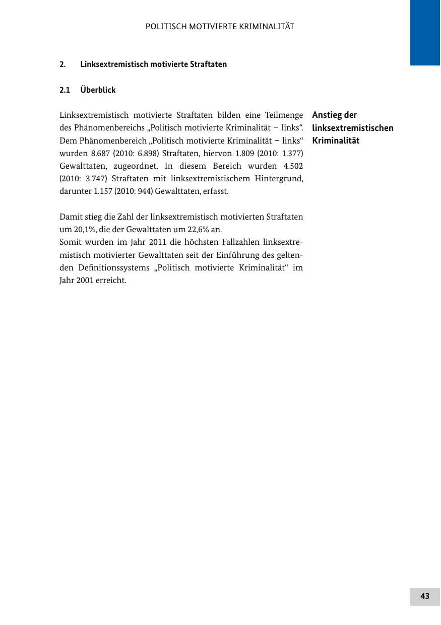 Seite 42 des Verfassungsschutzbericht 2011 Bund