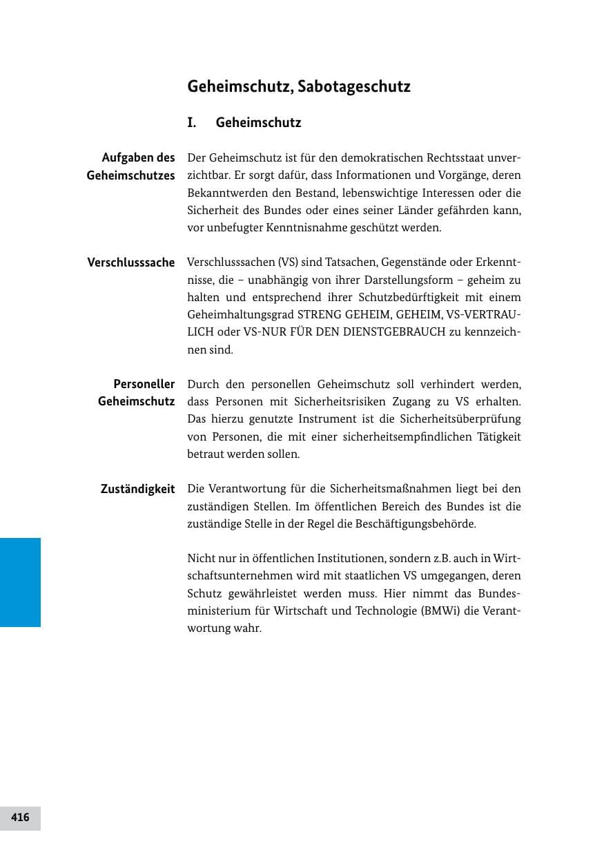 Seite 415 des Verfassungsschutzbericht 2011 Bund