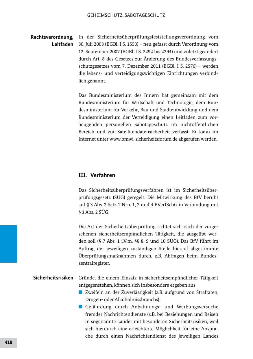 Seite 417 des Verfassungsschutzbericht 2011 Bund