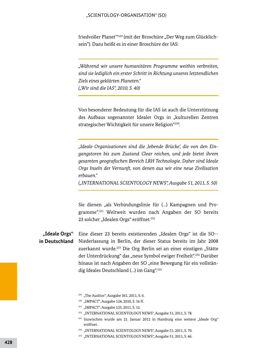 Seite 427 des Verfassungsschutzbericht 2011 Bund