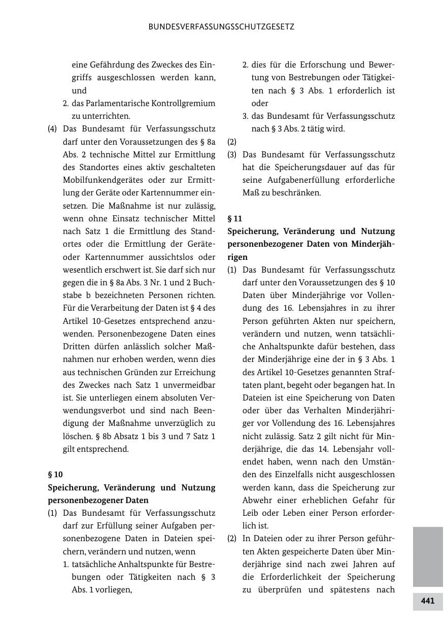 Seite 440 des Verfassungsschutzbericht 2011 Bund