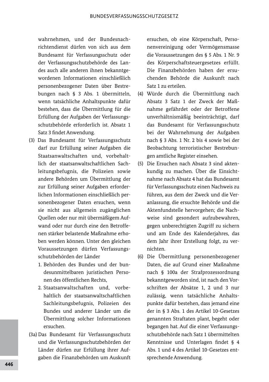 Seite 445 des Verfassungsschutzbericht 2011 Bund