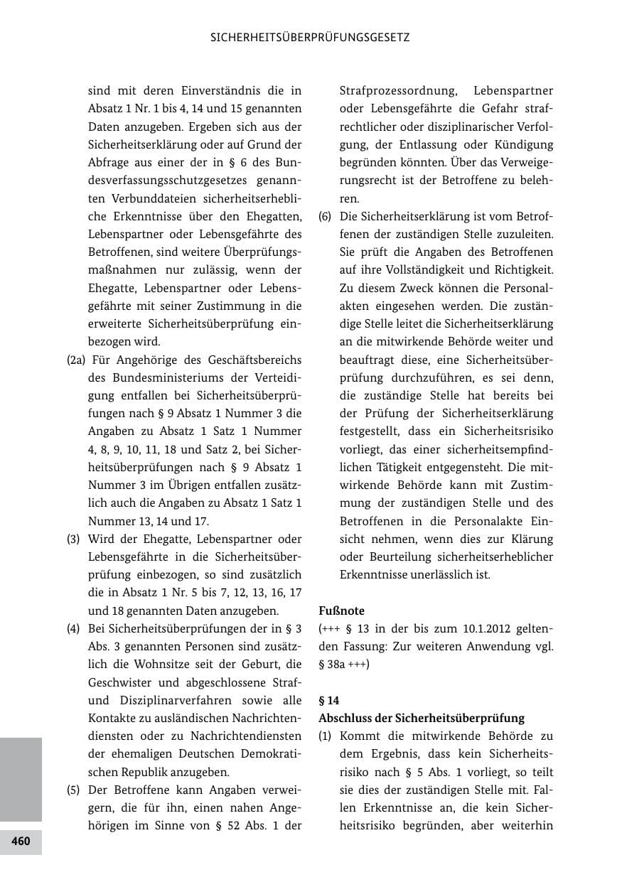 Seite 459 des Verfassungsschutzbericht 2011 Bund