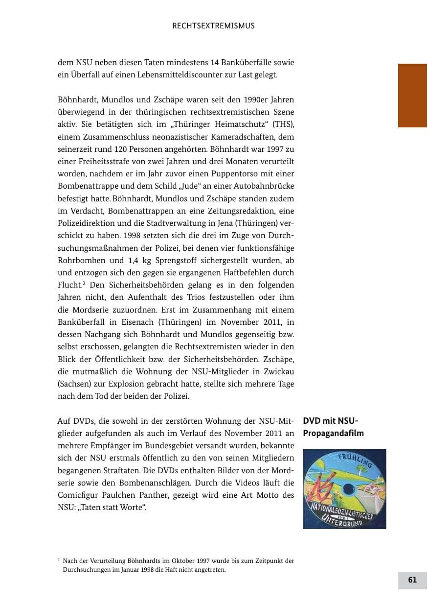Seite 60 des Verfassungsschutzbericht 2011 Bund