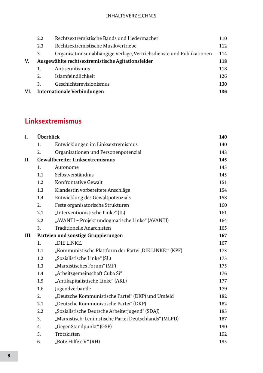 Seite 7 des Verfassungsschutzbericht 2011 Bund