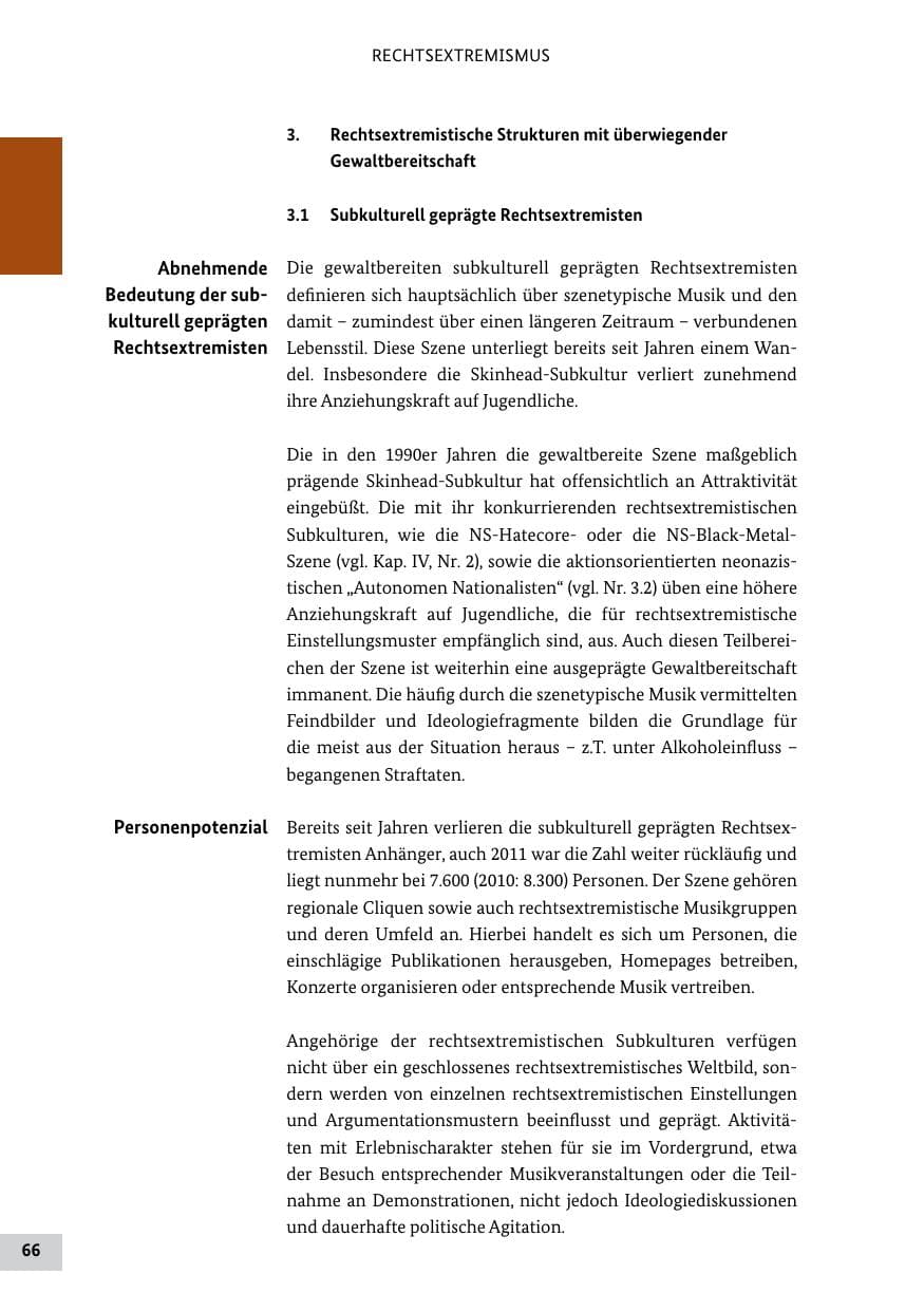 Seite 65 des Verfassungsschutzbericht 2011 Bund