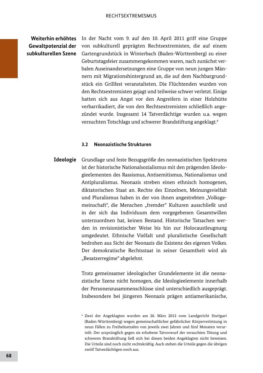 Seite 67 des Verfassungsschutzbericht 2011 Bund