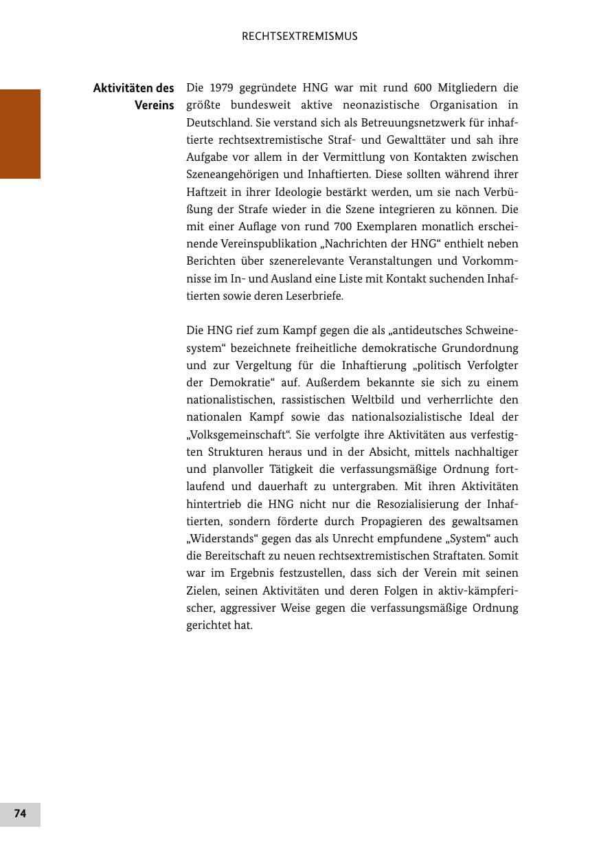 Seite 73 des Verfassungsschutzbericht 2011 Bund