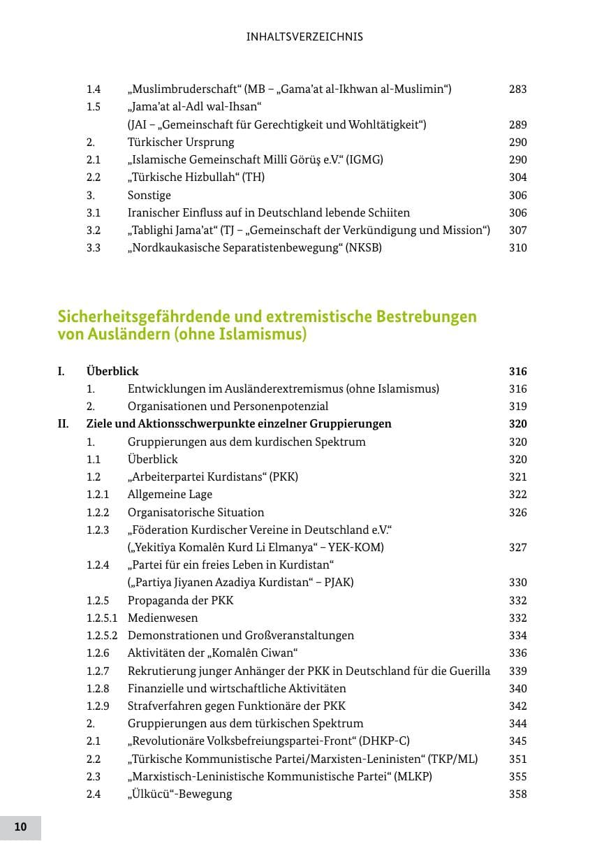 Seite 9 des Verfassungsschutzbericht 2011 Bund