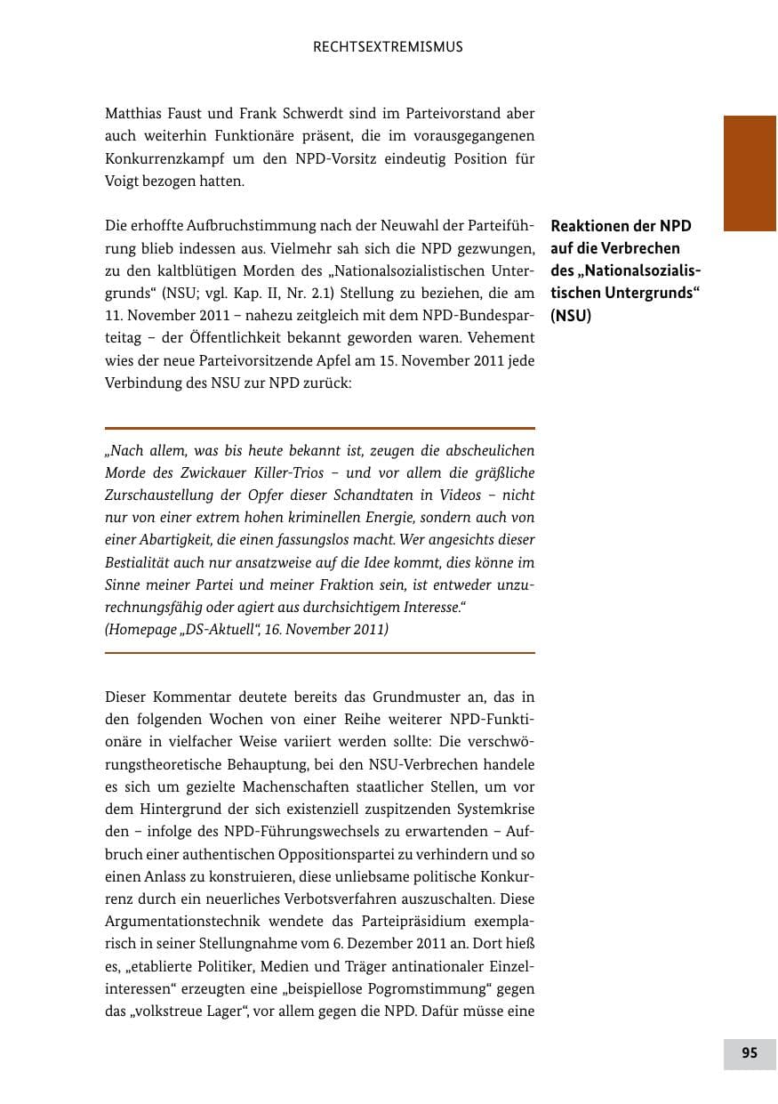Seite 94 des Verfassungsschutzbericht 2011 Bund