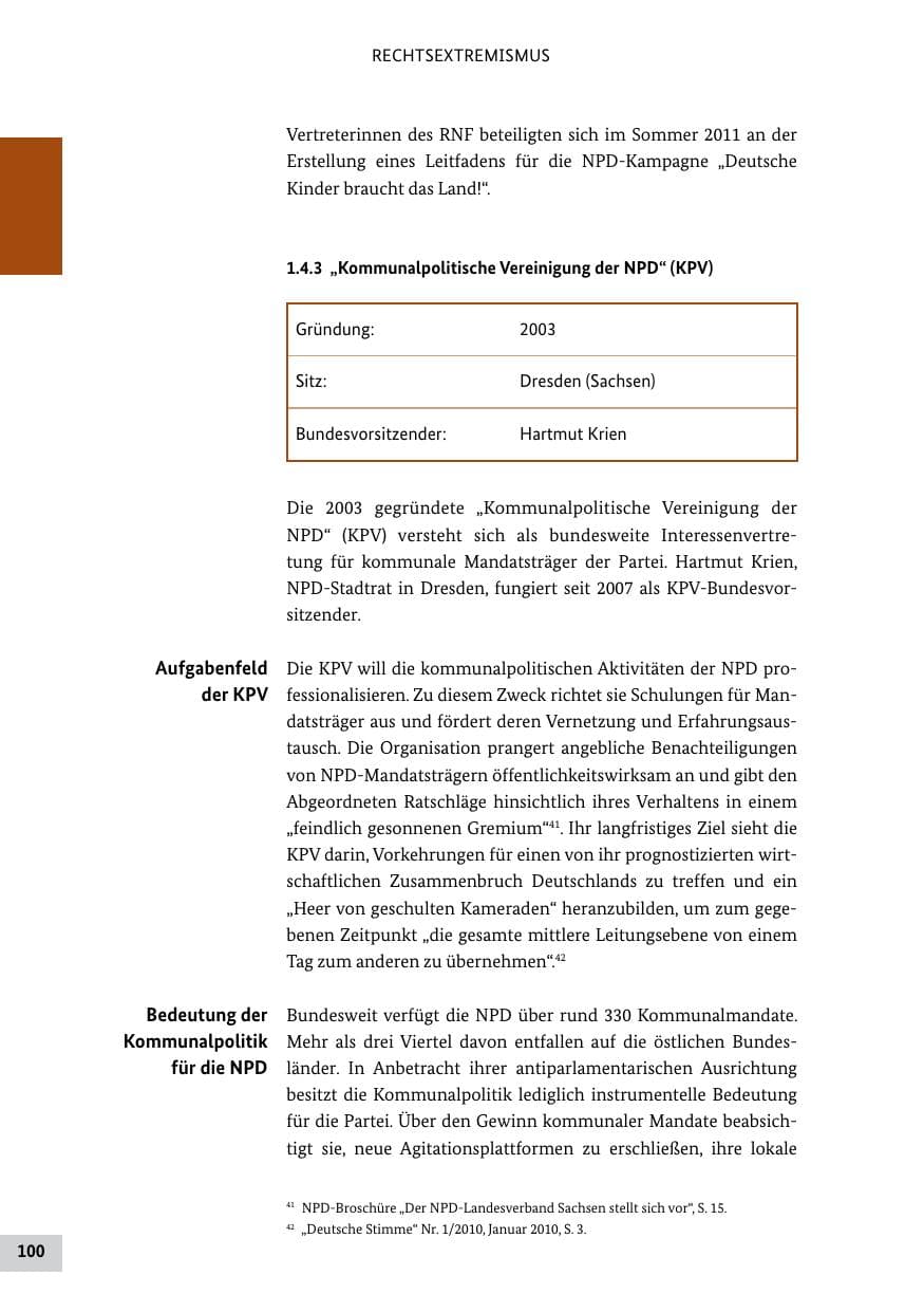 Seite 99 des Verfassungsschutzbericht 2011 Bund