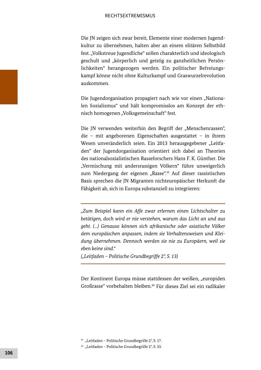 Seite 105 des Verfassungsschutzbericht 2013 Bund