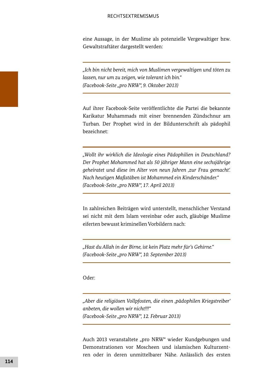 Seite 113 des Verfassungsschutzbericht 2013 Bund