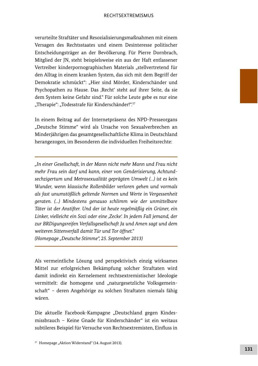 Seite 130 des Verfassungsschutzbericht 2013 Bund