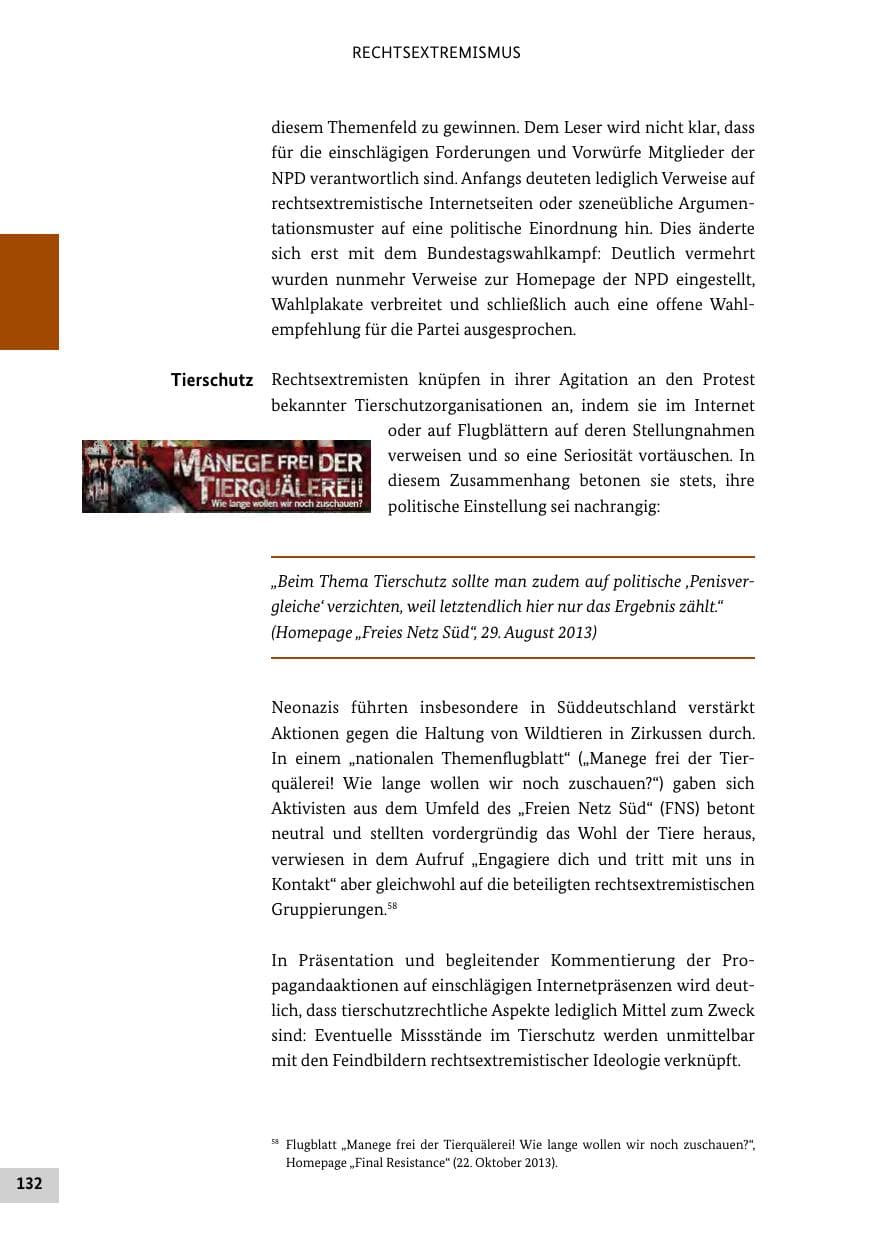 Seite 131 des Verfassungsschutzbericht 2013 Bund