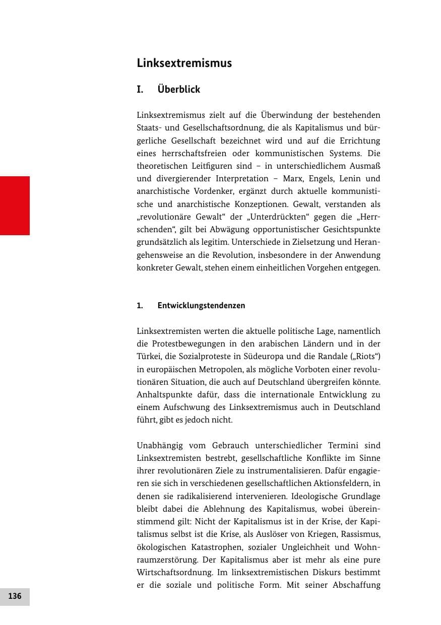 Seite 135 des Verfassungsschutzbericht 2013 Bund