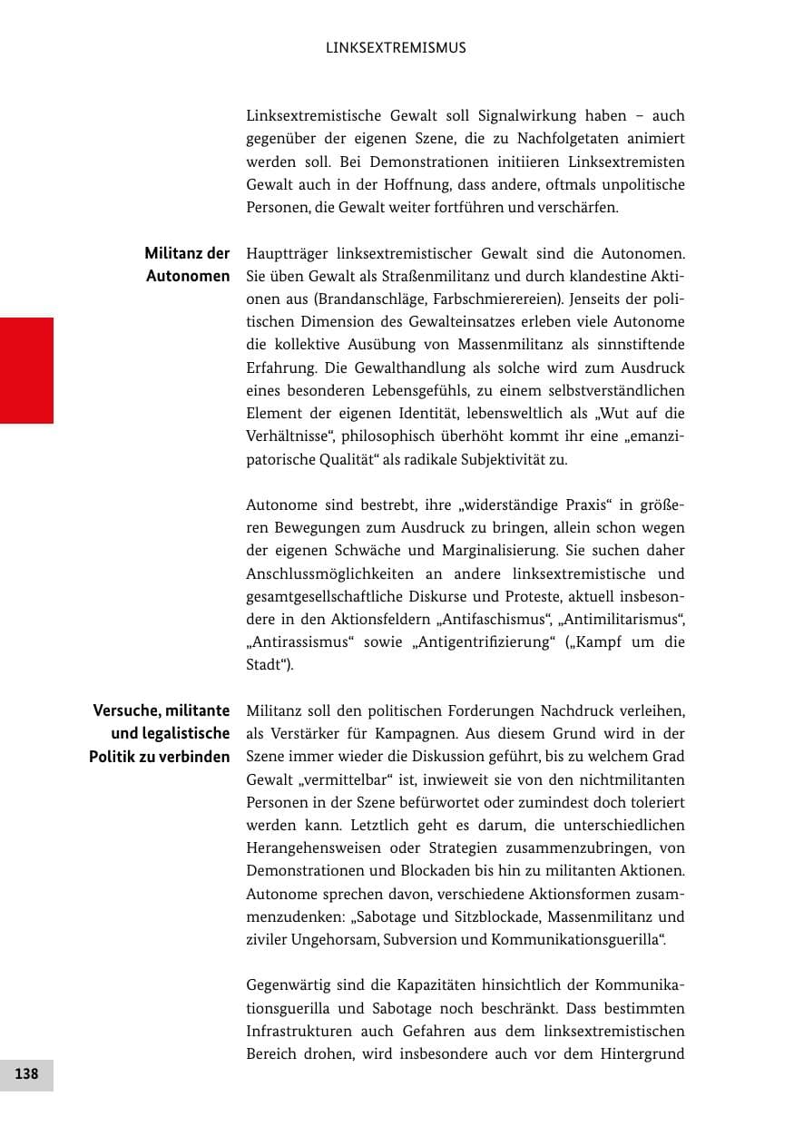 Seite 137 des Verfassungsschutzbericht 2013 Bund