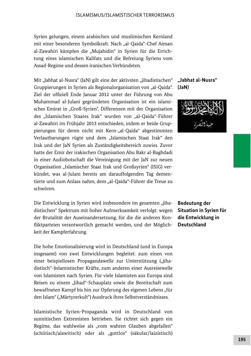 Seite 194 des Verfassungsschutzbericht 2013 Bund