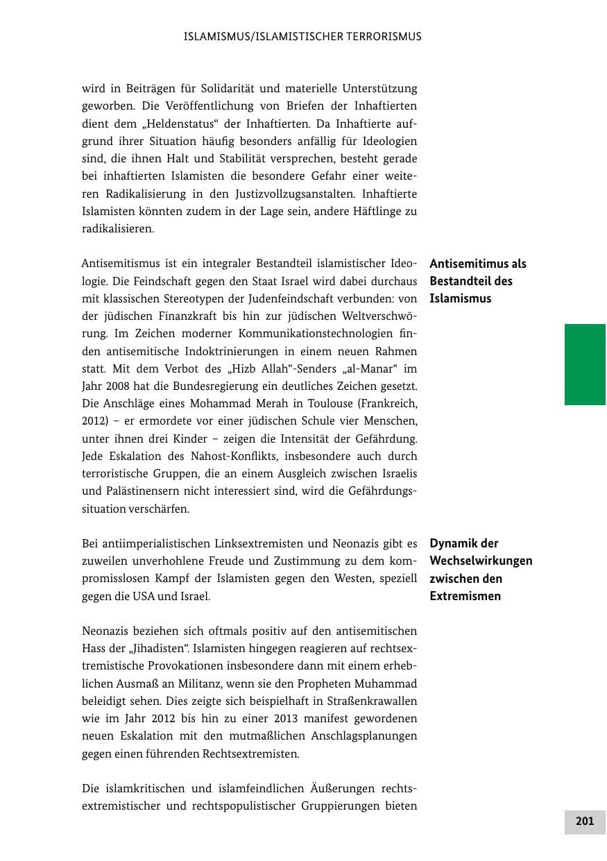 Seite 200 des Verfassungsschutzbericht 2013 Bund