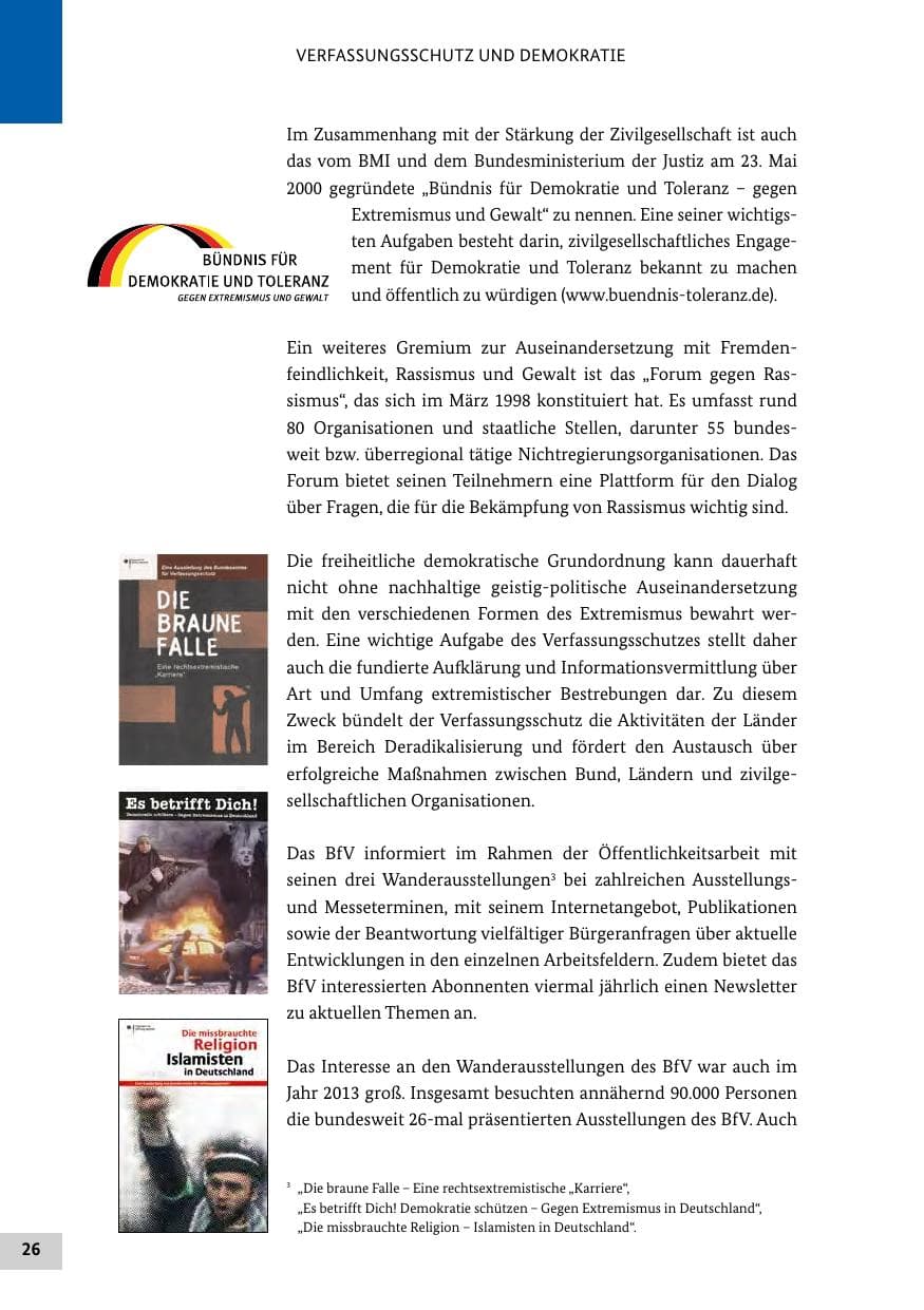 Seite 25 des Verfassungsschutzbericht 2013 Bund