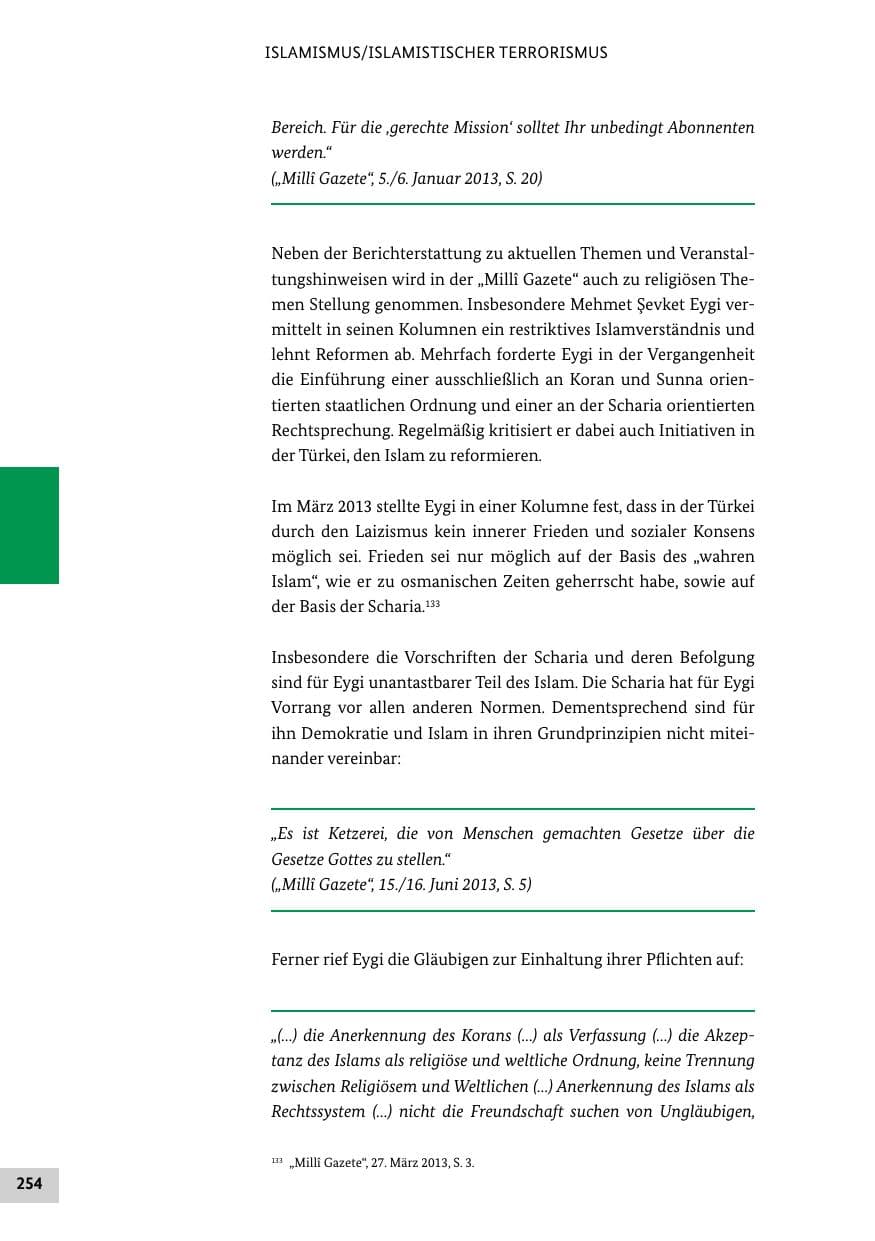 Seite 253 des Verfassungsschutzbericht 2013 Bund