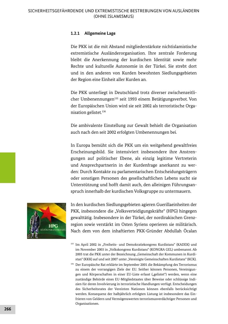 Seite 265 des Verfassungsschutzbericht 2013 Bund