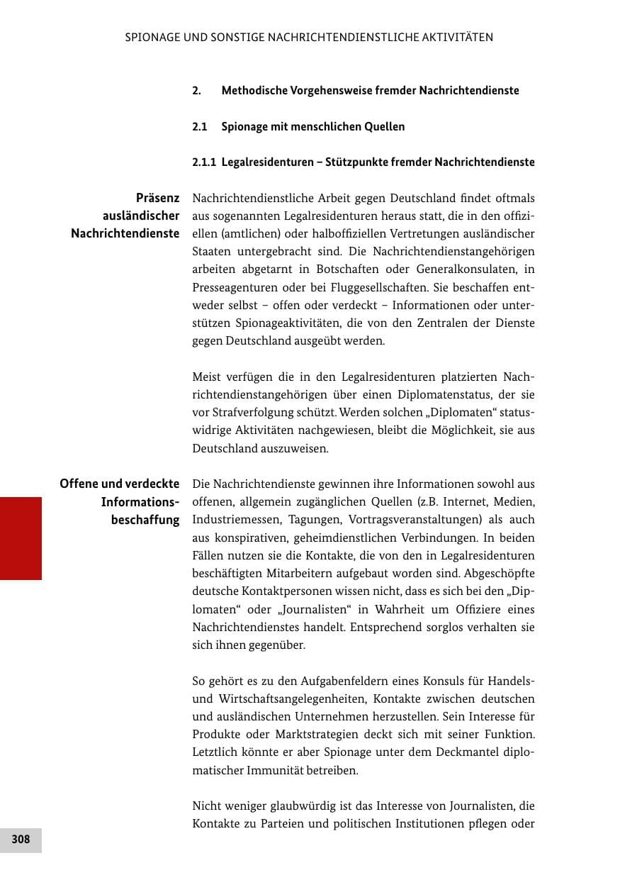 Seite 307 des Verfassungsschutzbericht 2013 Bund