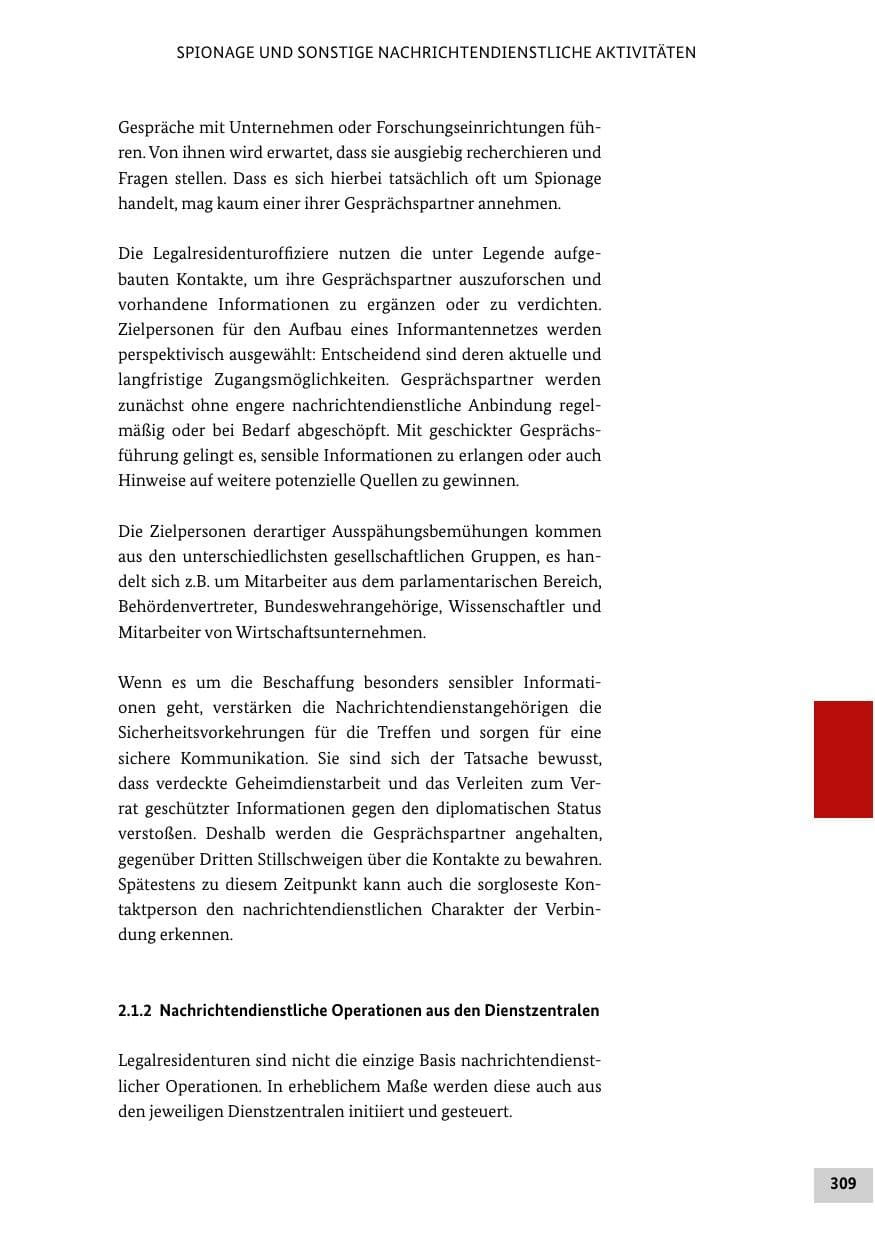 Seite 308 des Verfassungsschutzbericht 2013 Bund