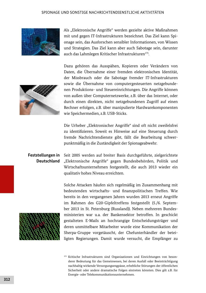 Seite 311 des Verfassungsschutzbericht 2013 Bund