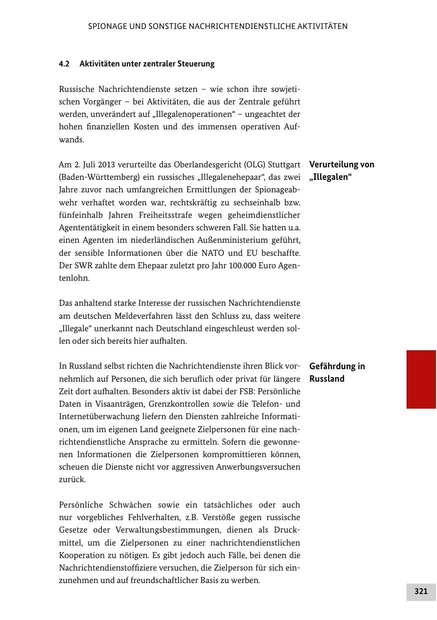 Seite 320 des Verfassungsschutzbericht 2013 Bund